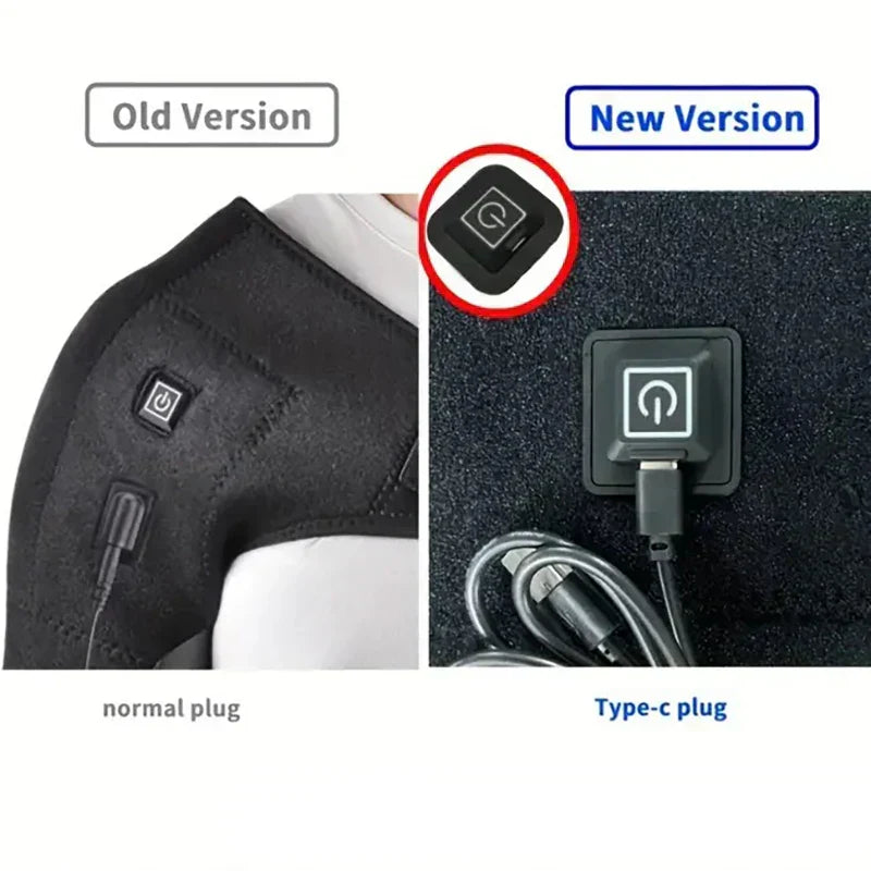 Usb Electric Heating Shoulder Brace Massage Wrap