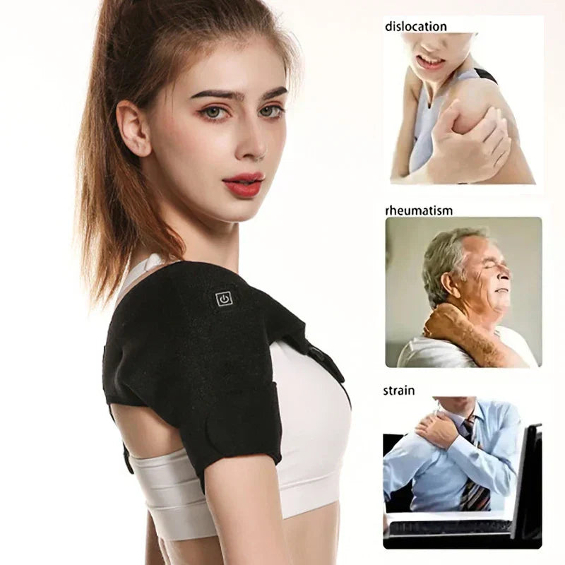 Usb Electric Heating Shoulder Brace Massage Wrap